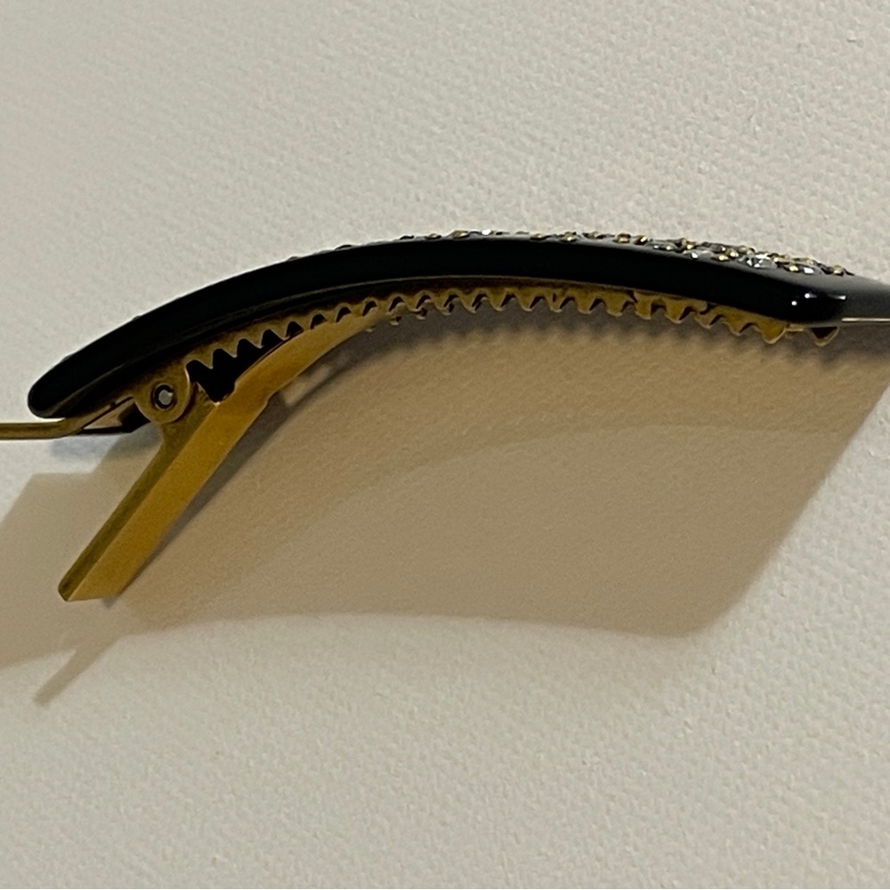 GUCCI Logo Crystal Hair Clip! Brand New! 100% Authentic! - Picture 13 of 14